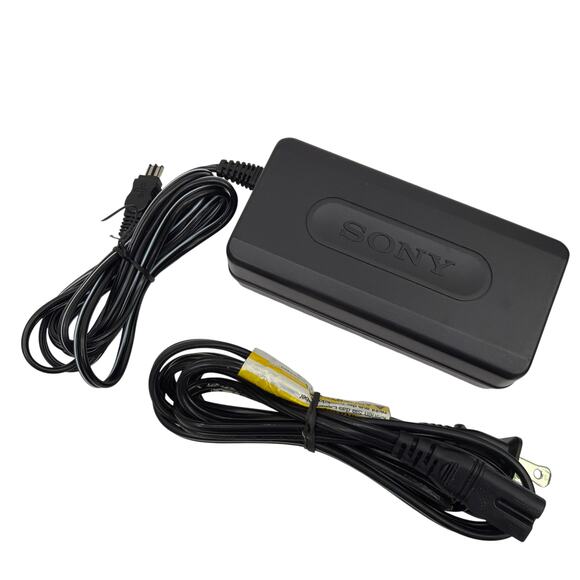 Sony AC-L10A 8.4V 1.5A AC Power Adapter Charger with Power Cord - Black - Picture 1 of 5